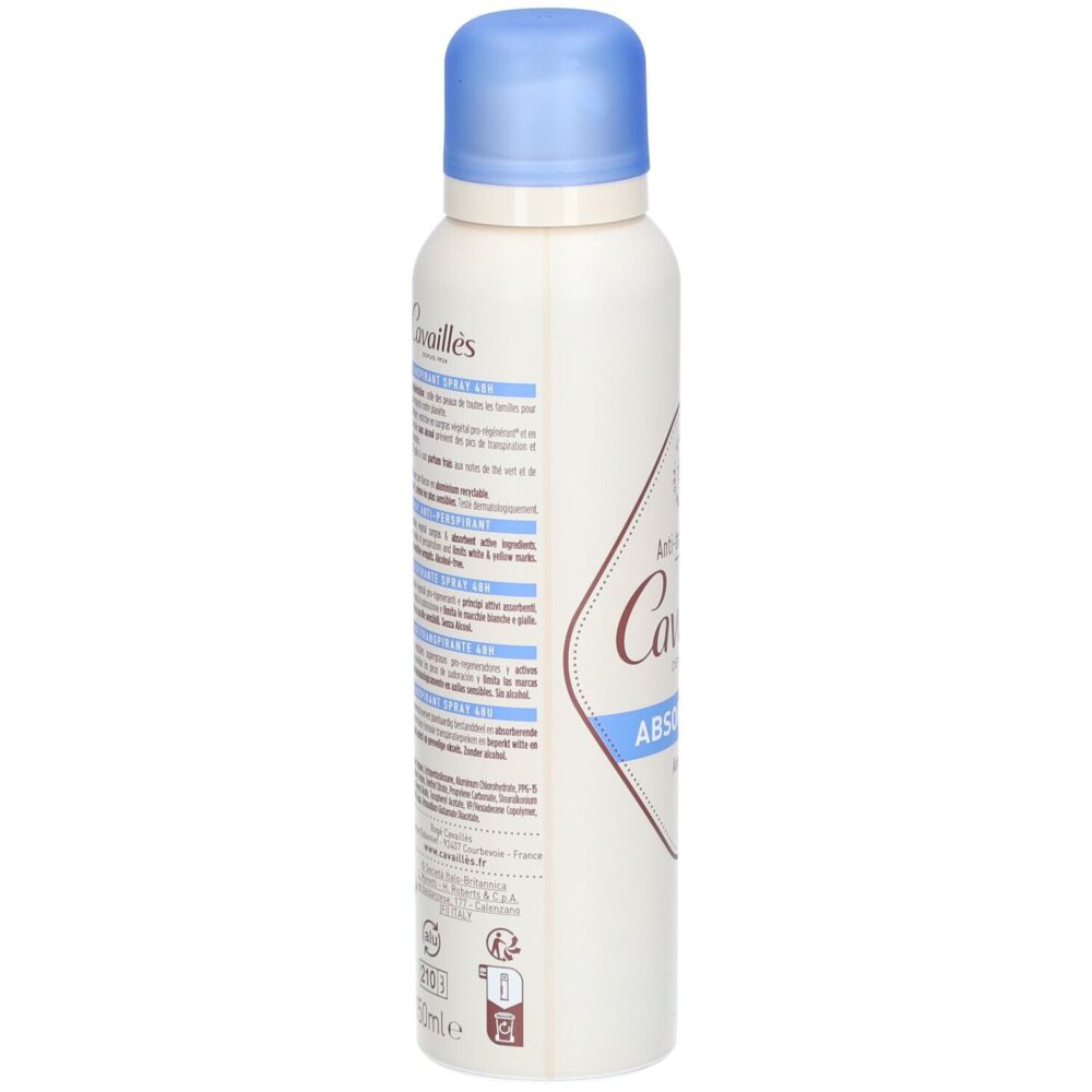 Rogé cavaillès déodorant absorb+ 48h anti-traces spray 150ml