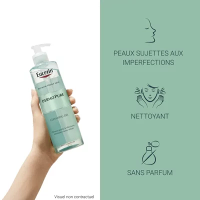 Eucerin dermopure gel nettoyant peaux a imperfections 200ml