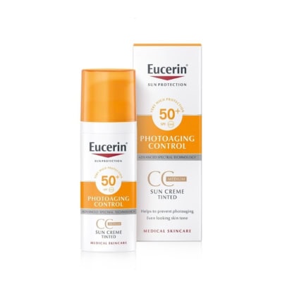 eucerin sun photoaging control cc cream medium spf50 50ml