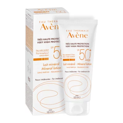 AVENE Solaire Lait Mineral Tres Haute Protection SPF50+ 100ml