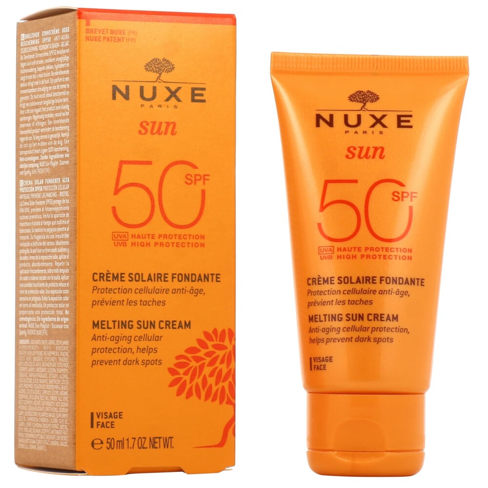 Nuxe sun crème fondante visage spf50+ 50ml