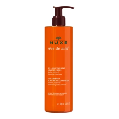 NUXE Rêve de Miel Gel Lavant Surgras Visage et Corps 400ml