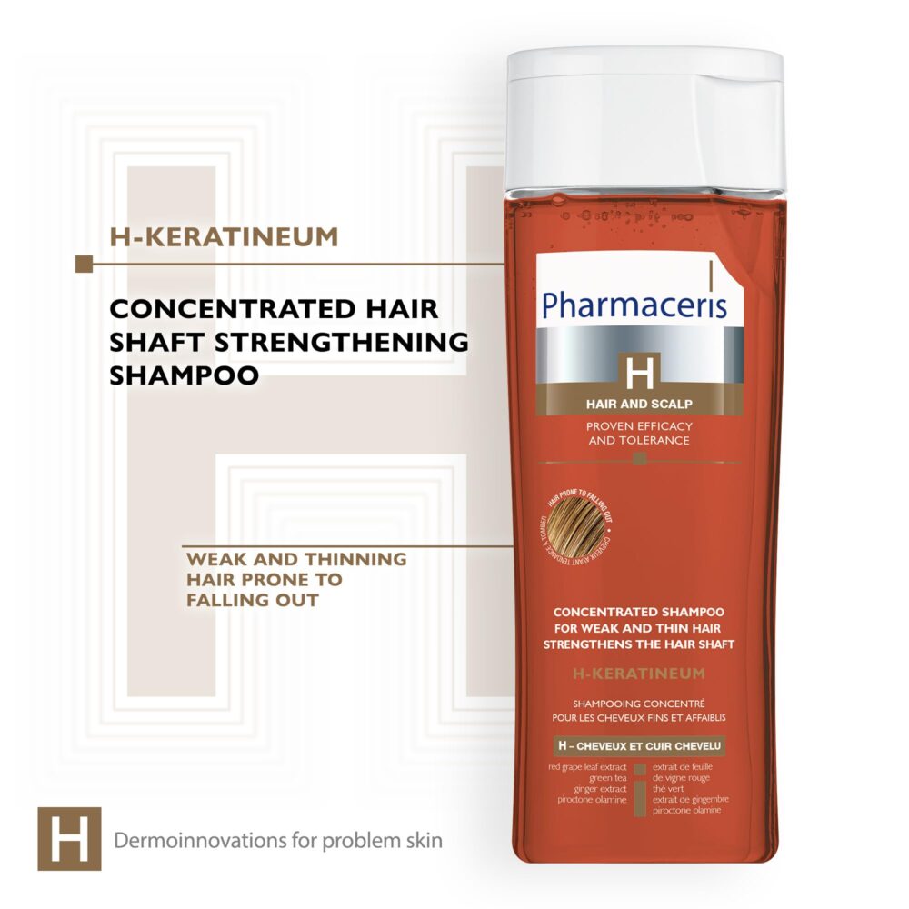 Pharmaceris shampooing h-keratineum cheveux fins 250ml