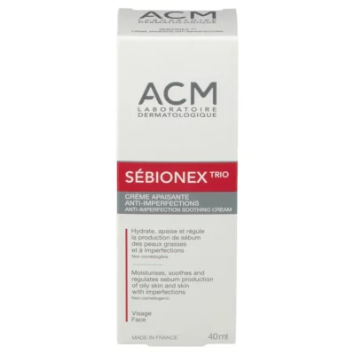 Acm sébionex trio crème apaisante anti-imperfections 40ml