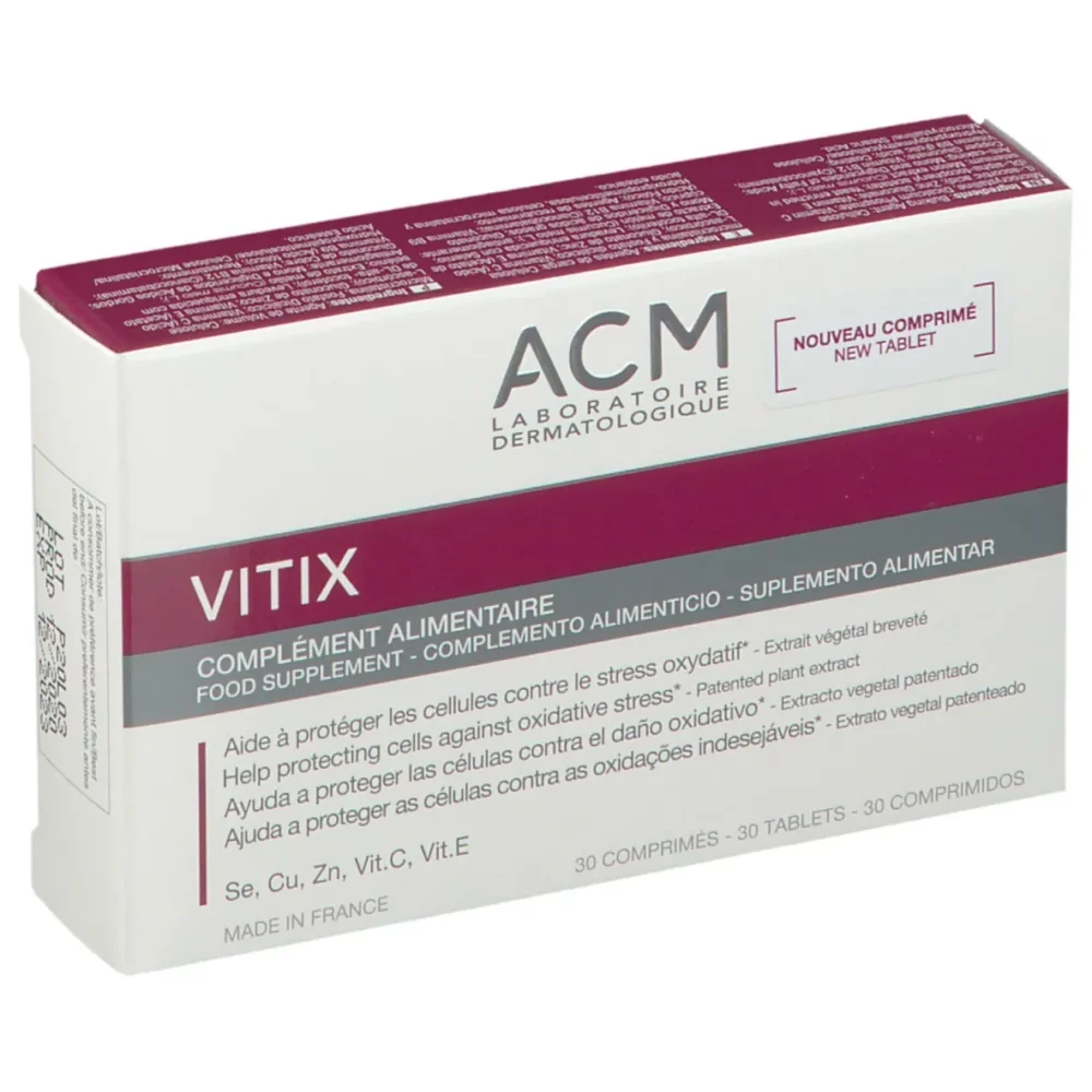 Acm vitix - complément alimentaire - stress oxydatif , 30 comprimés