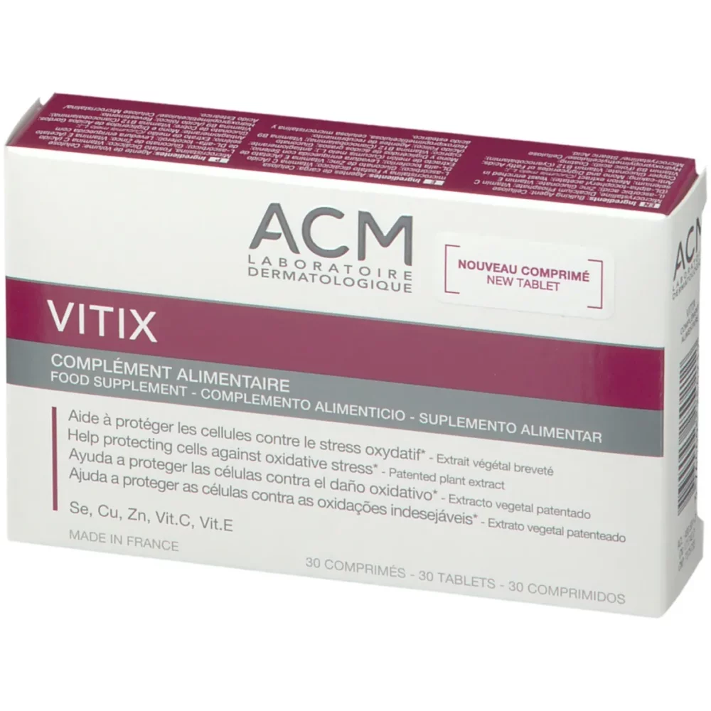 Acm vitix - complément alimentaire - stress oxydatif , 30 comprimés