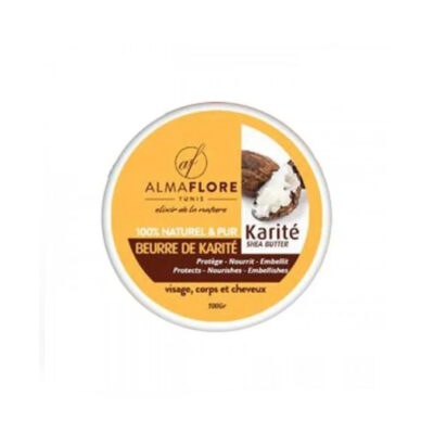 ALMAFLORE Beurre De Karité Pure 100% Naturel 100gr