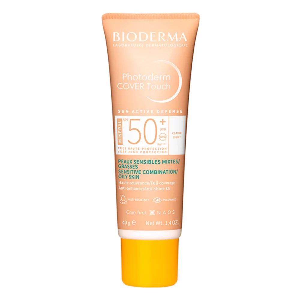 Bioderma photoderm cover touch mineral teinte claire spf50+ 40ml