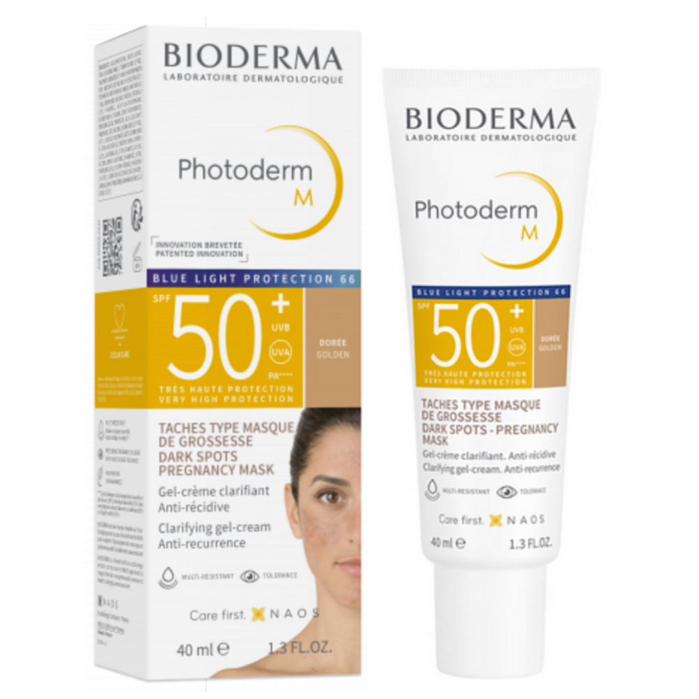 Bioderma photoderm m anti-tâches teinte dorée 40ml