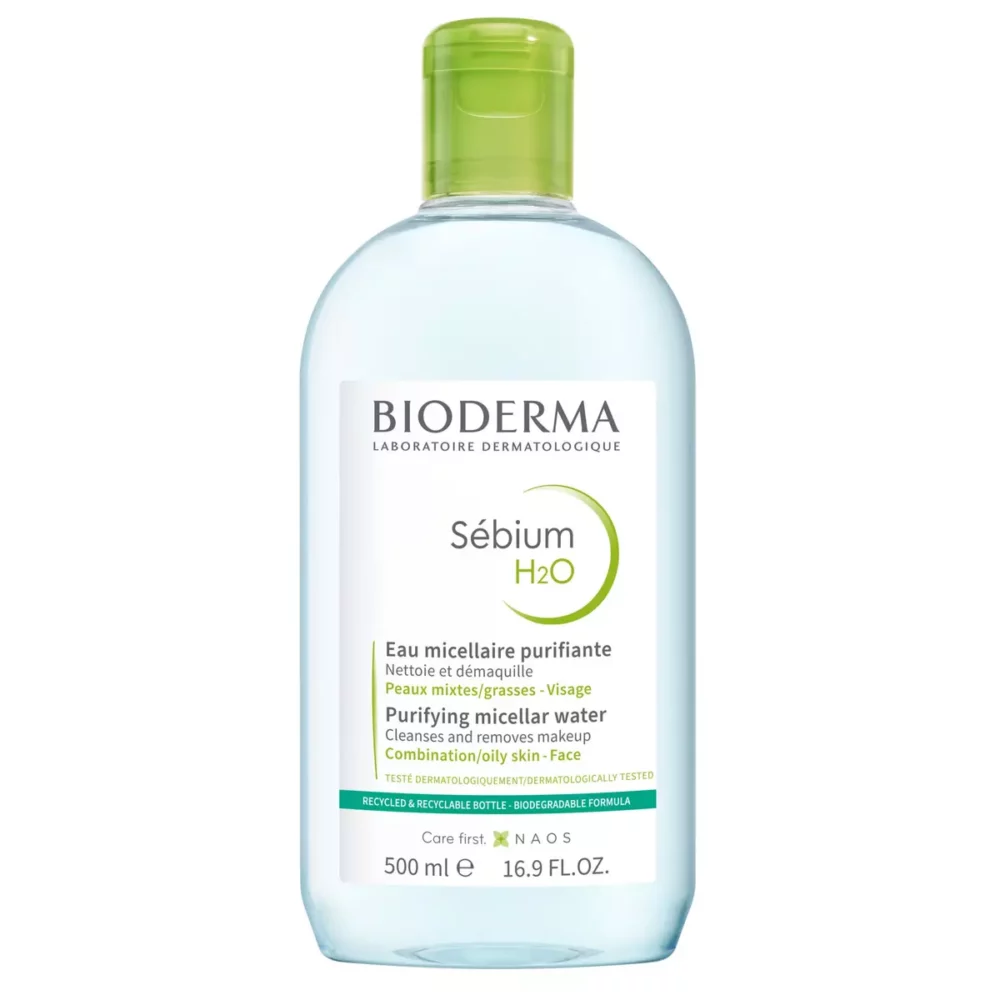 Bioderma sébium h2o eau micellaire démaquillante 500ml