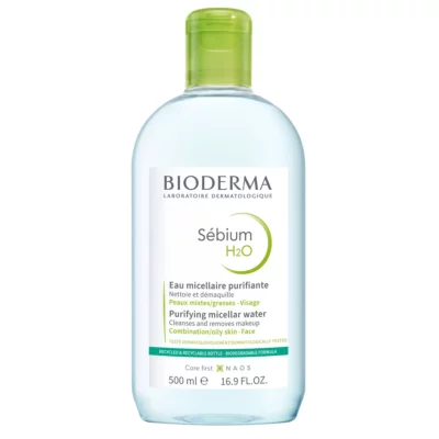 BIODERMA Sébium H2O Eau Micellaire Démaquillante 500ml