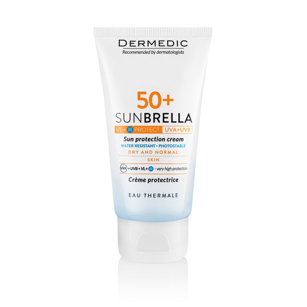 Dermedic sunbrella creme solaire spf50+ peaux seche 40ml