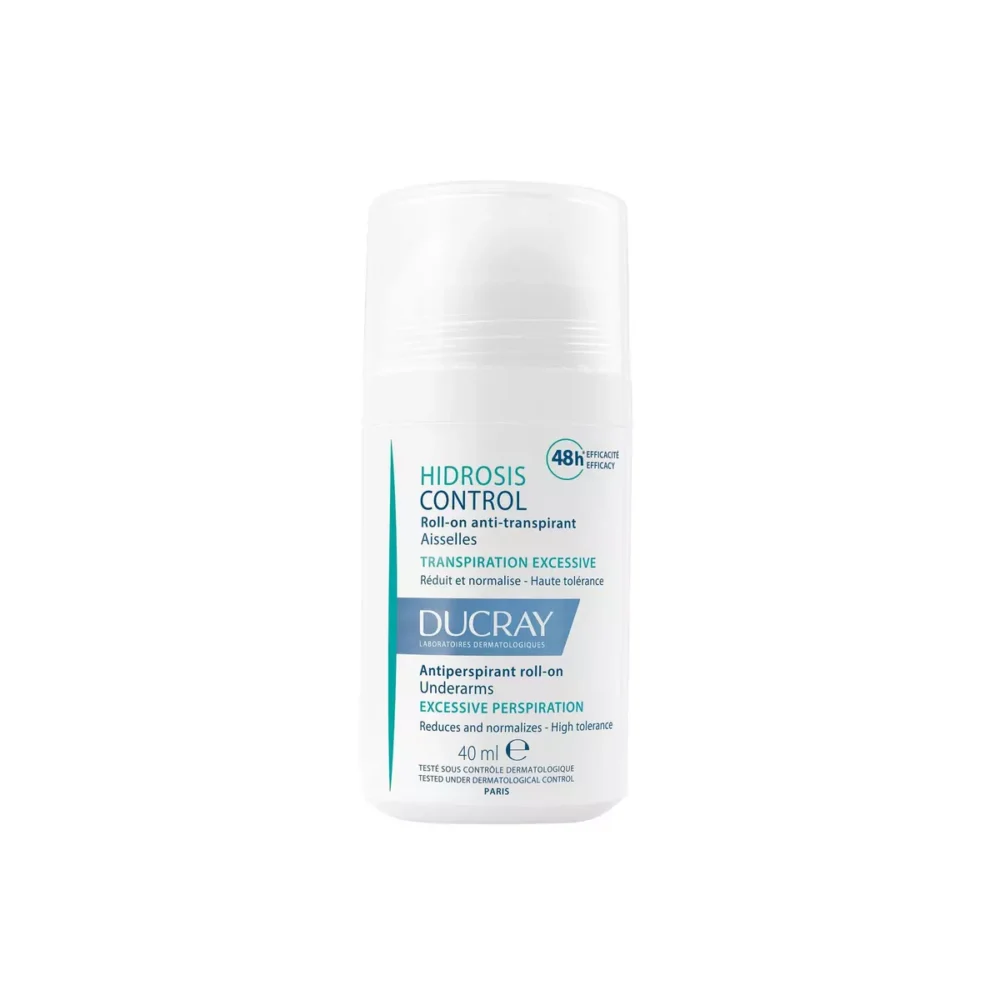 Ducray hidrosis control roll-on anti-transpirant aisselles 40ml