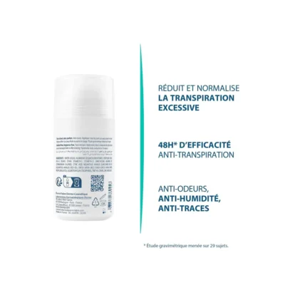 Ducray hidrosis control roll-on anti-transpirant aisselles 40ml