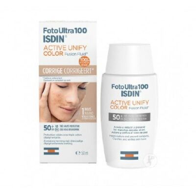 ISDIN Ecran Solaire Active Unify Fusion Fluide Teinte SPF50+ 50ml