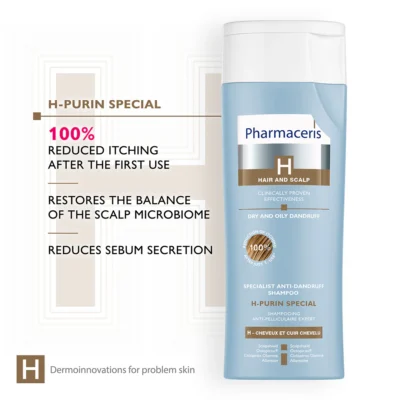 Pharmaceris h-purin shampooing antipelliculaire seches 250ml