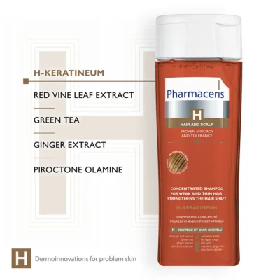 Pharmaceris h-keratineum shampooing cheveux fins 250ml