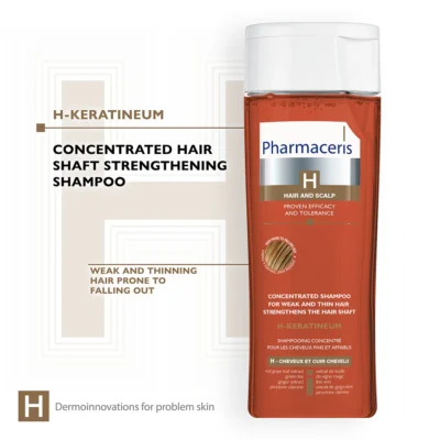 Pharmaceris h-keratineum shampooing cheveux fins 250ml