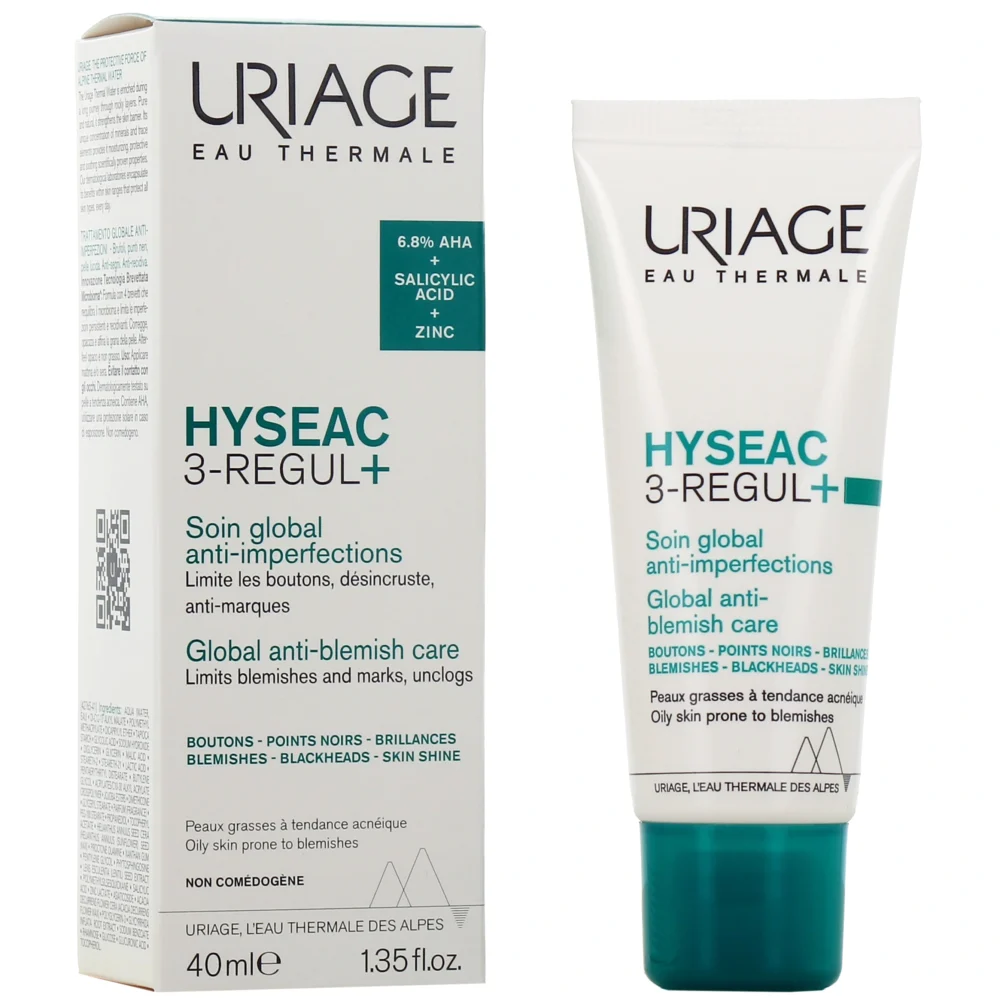 Uriage hyseac 3 regul + soin global peaux grasses à imperfections 40ml