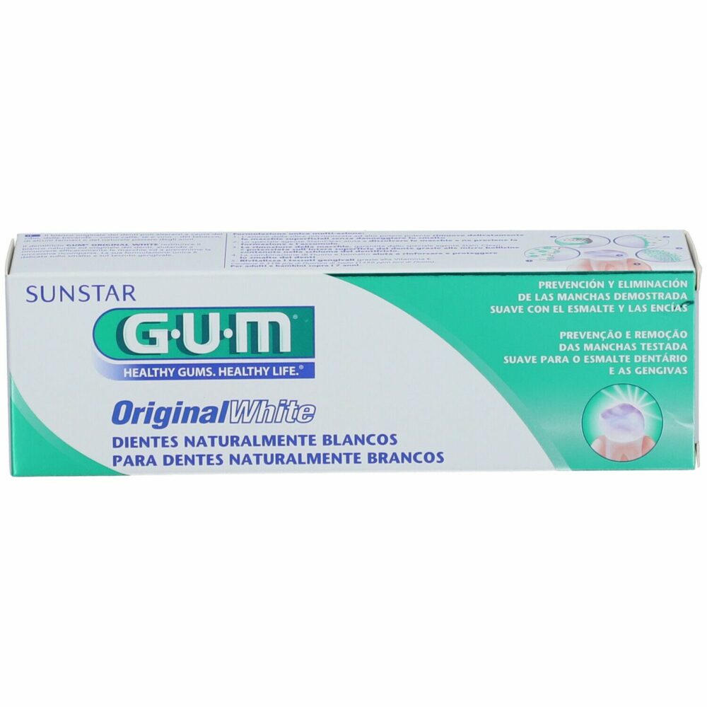 Gum original white dentifrice blancheur 75ml