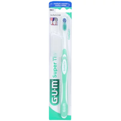 GUM Brosse à Dents Super Tip Médium 463