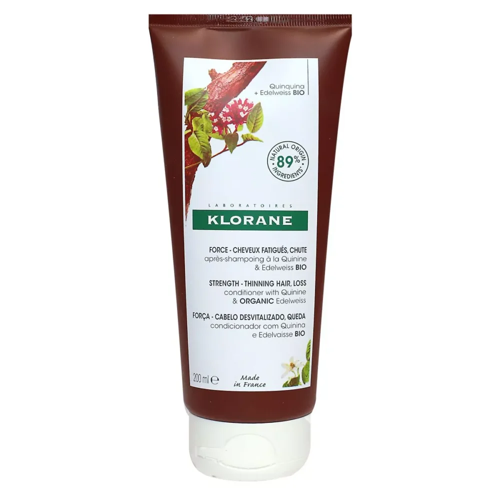 Klorane quinine apres-shampooing edelweiss bio cheveux fatigués 200ml