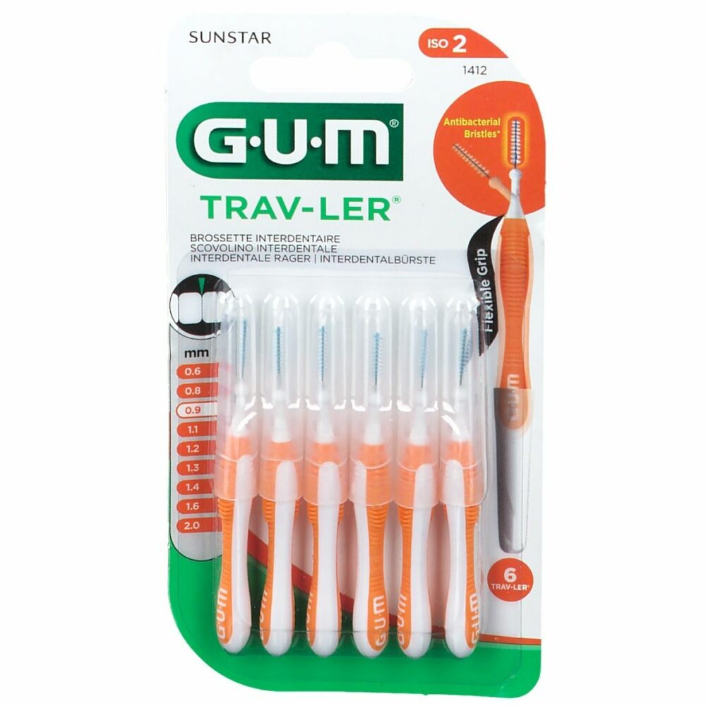 Gum brossettes traveler ultrafine cylindrique 0,9 mm 1412