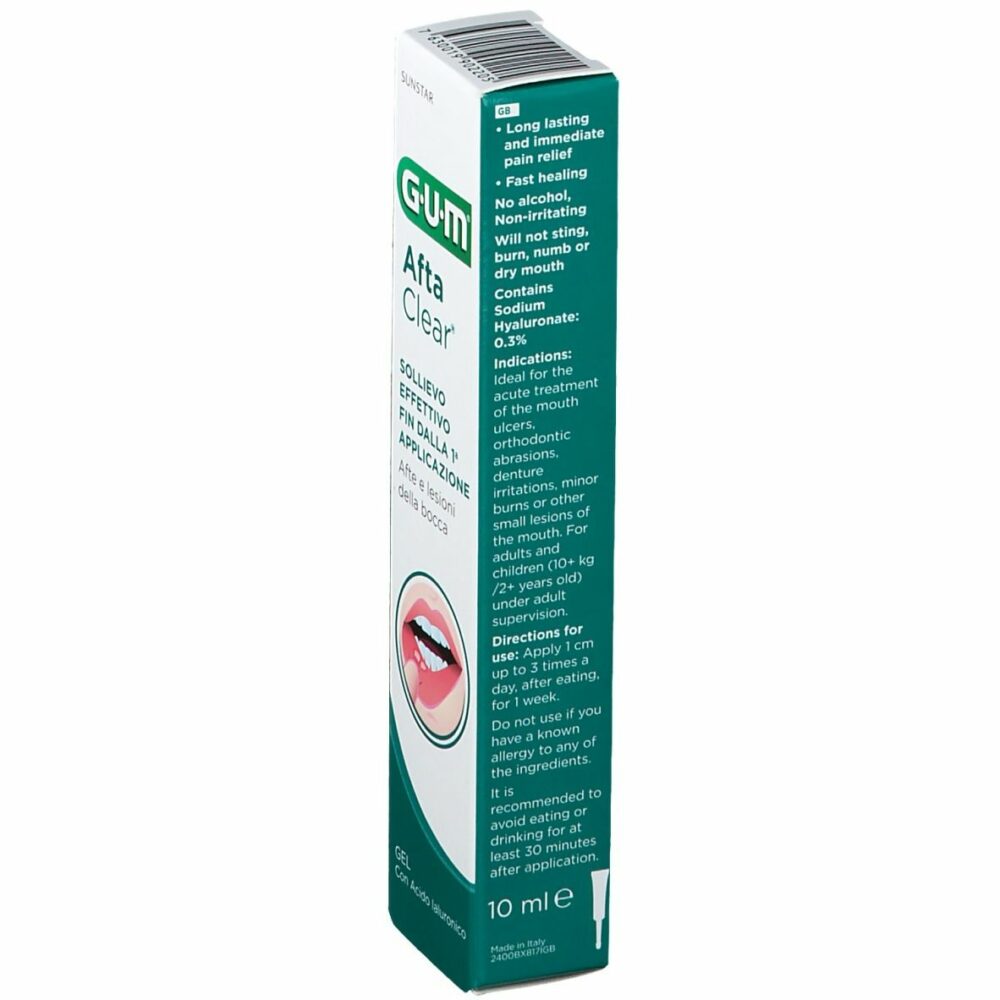 Gum afta clear gel soulagement efficace 10ml