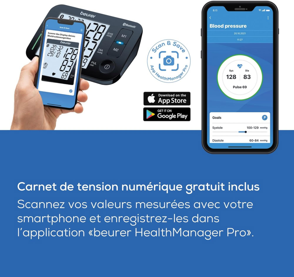 Beurer bm 54 tensiometre au bras avec bluetooth – image 3