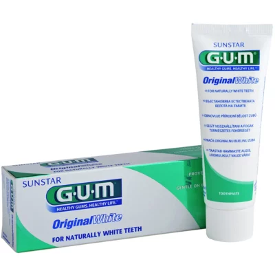 Gum original white dentifrice blancheur 75ml