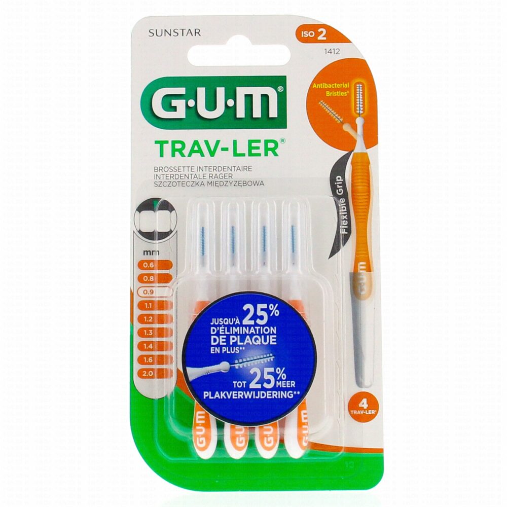 Gum brossettes traveler ultrafine cylindrique 0,9 mm 1412