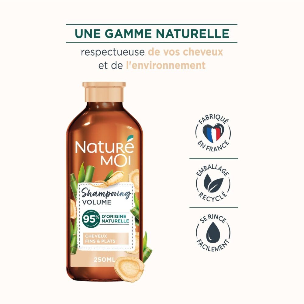 Naturé moi shampoing volume bambou et ginseng 250ml