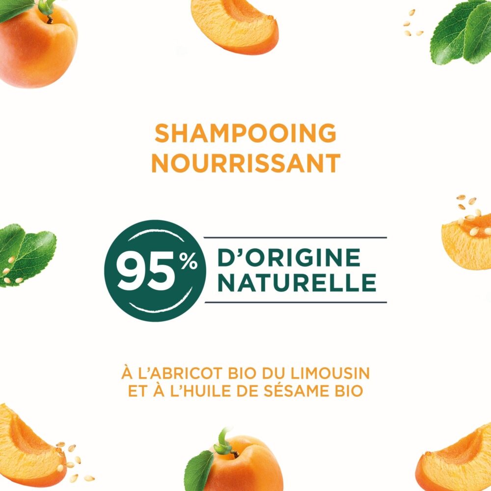 Naturé moi shampooing nourrissant abricot huile de sésame bio 250ml