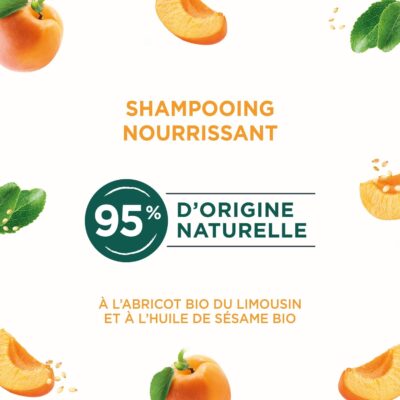 Naturé Moi Shampooing Nourrissant Abricot Huile de Sésame Bio 250ml