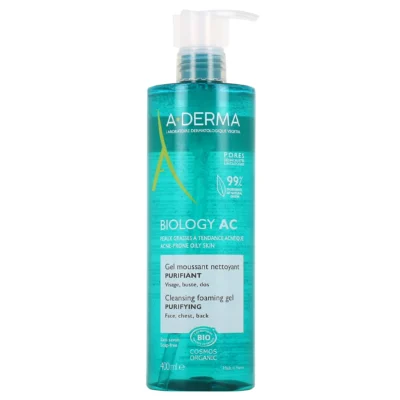 A-derma biology ac gel moussant nettoyant purifiant 200ml