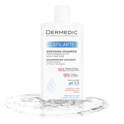 Dermedic Capilarte Shampooing Normalisant pour Cheveux Hypersensible 300ml