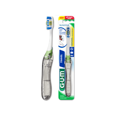 gum 158 travel brosse dents voyage souple