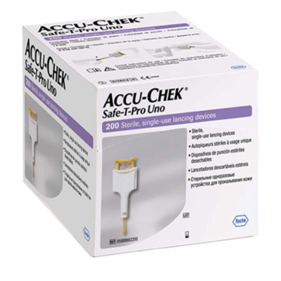 ACCU-CHEK® Safe-T-Pro Lancettes Stériles Jetables B/200