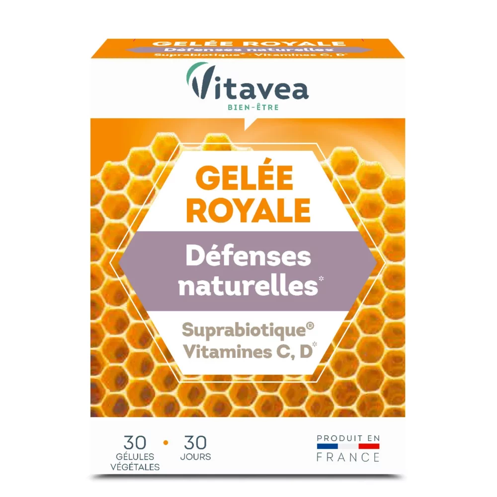 Vitavea gelée royale défenses naturelles + suprabiotique 30 gélules