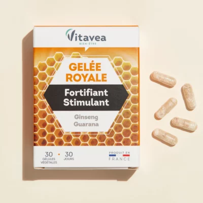 Vitavea gelée royale fortifiant stimulant + ginseng 30 gélules