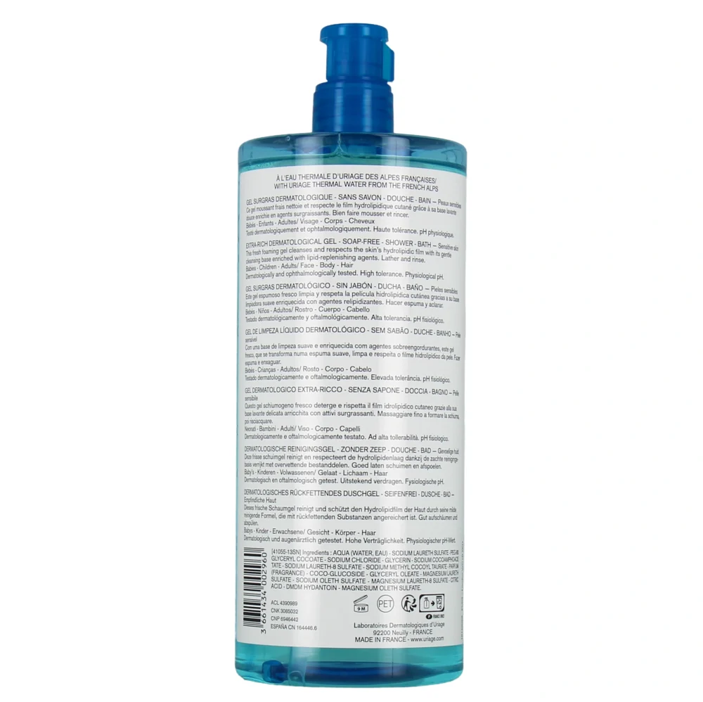 Uriage gel surgras dermatologique 500ml