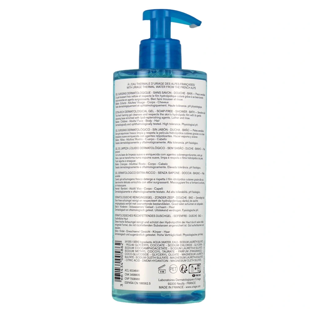 Uriage gel surgras dermatologique 500ml