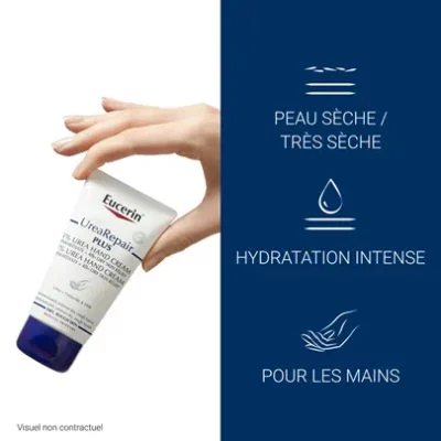 Eucerin urearepair plus crème mains 5% d'urée - maparatunisie