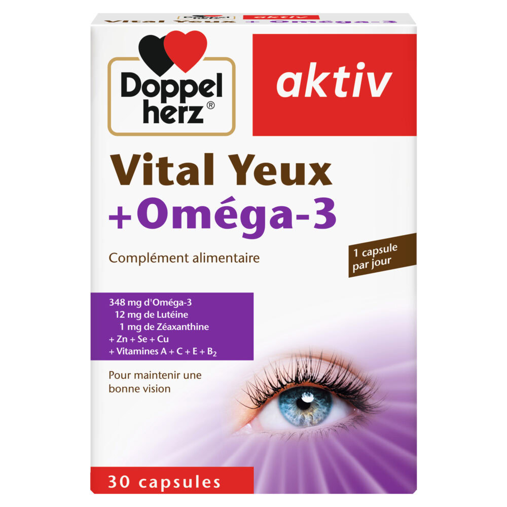 Aktiv vital yeux + omega-3 30 gelules