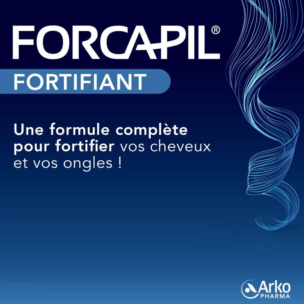 Forcapil cheveux et ongles 180 gélules