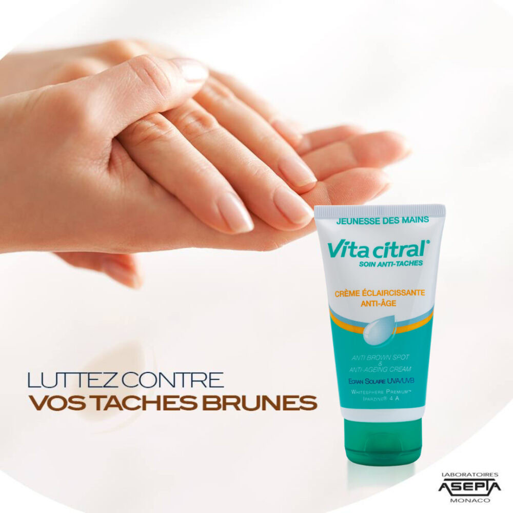 Vita citral soin anti taches creme eclaircissante mains anti âge 75ml