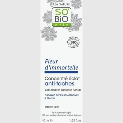 SO'BIO Concentré Éclat Anti-Tâche Fleur D'immortelle 40ml