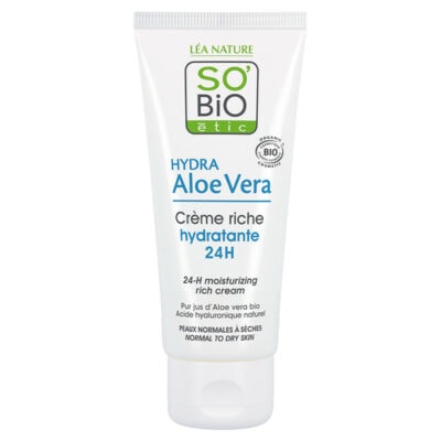 SO'BIO Hydra Aloe Vera Crème de Nuit Hydratante Intense 50 ml