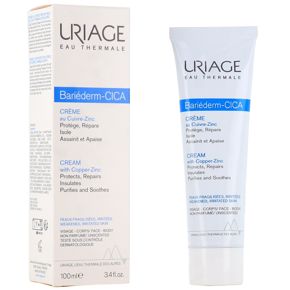 Uriage bariéderm cica crème au cuivre-zinc spf50+ 40ml