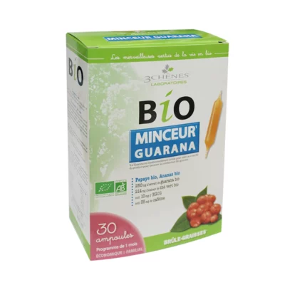 3 Chênes BIO Minceur Guarana 10 Ampoules